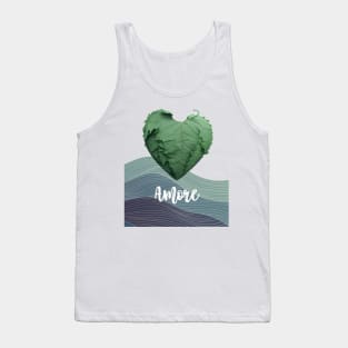 Love Nature No. 2: Amore Green Valentine's Day Tank Top